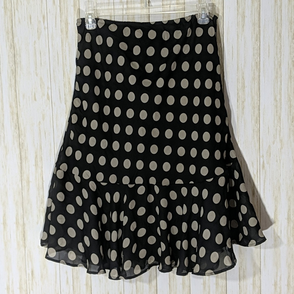Amanda Lane black polka dot skirt size 16W